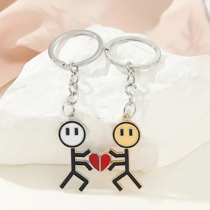 HeartLink Keychain Duo