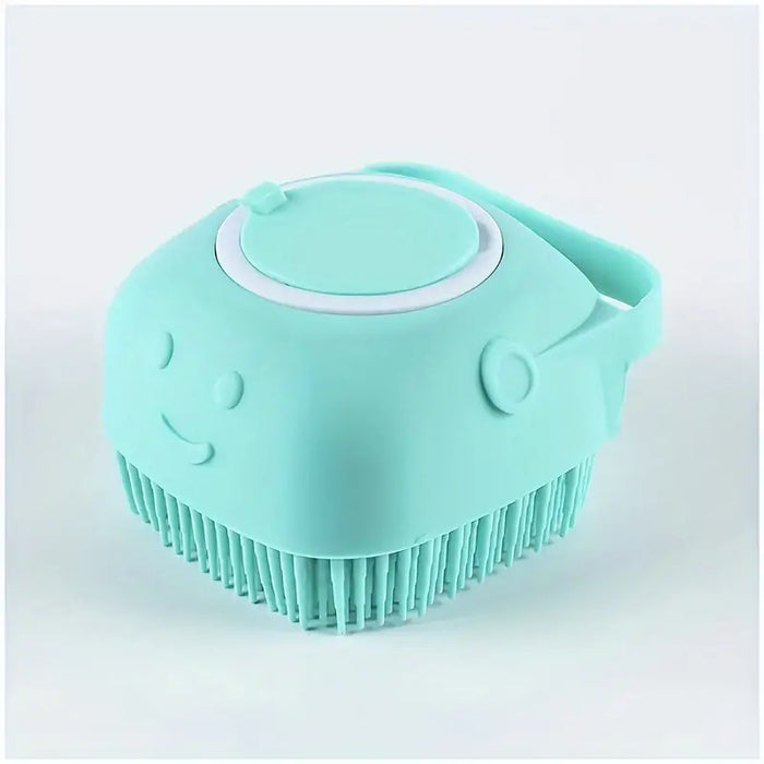 Silicone Pet Shampoo Brush with Dispenser