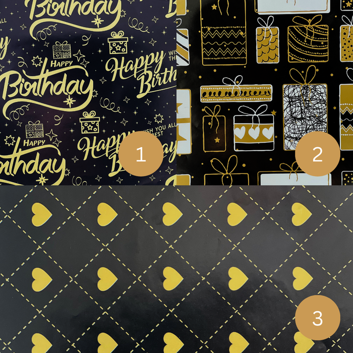 Golden Luxe Gift Wrap 2pcs Set