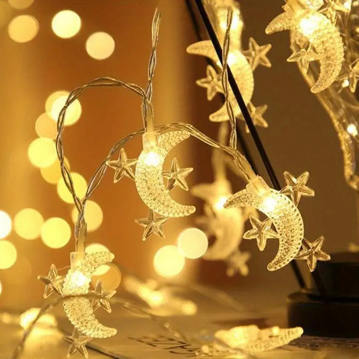 Crescent Glow LED String Lights