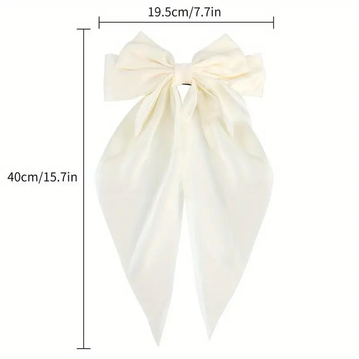 Bow Satin Hair Clips