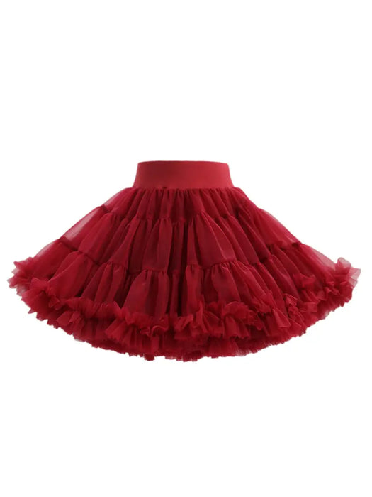 Luxe Burgundy Baroque Princess Skirt