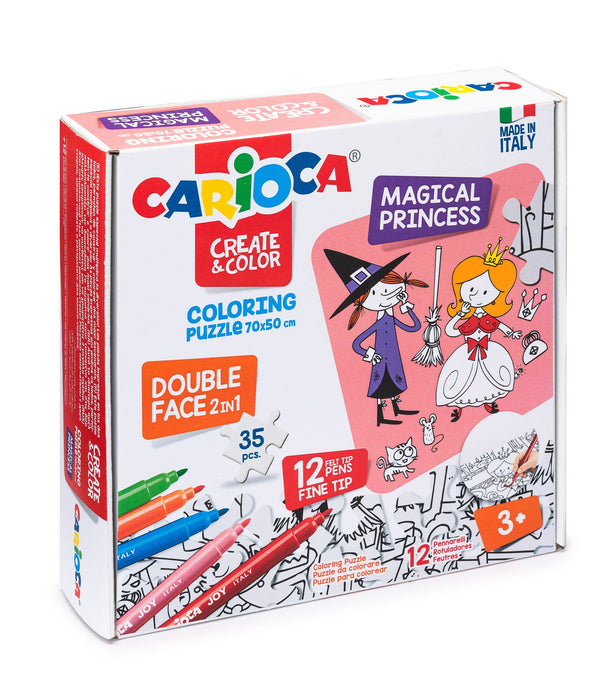 Carioca Coloring Puzzle Magical Princess Set