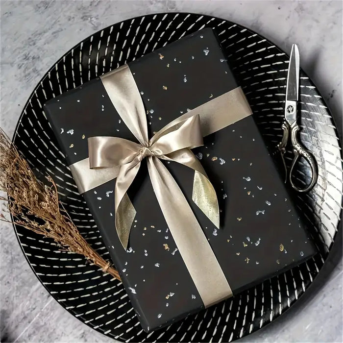 Black & Gold Gift Wrapping Paper 1pc