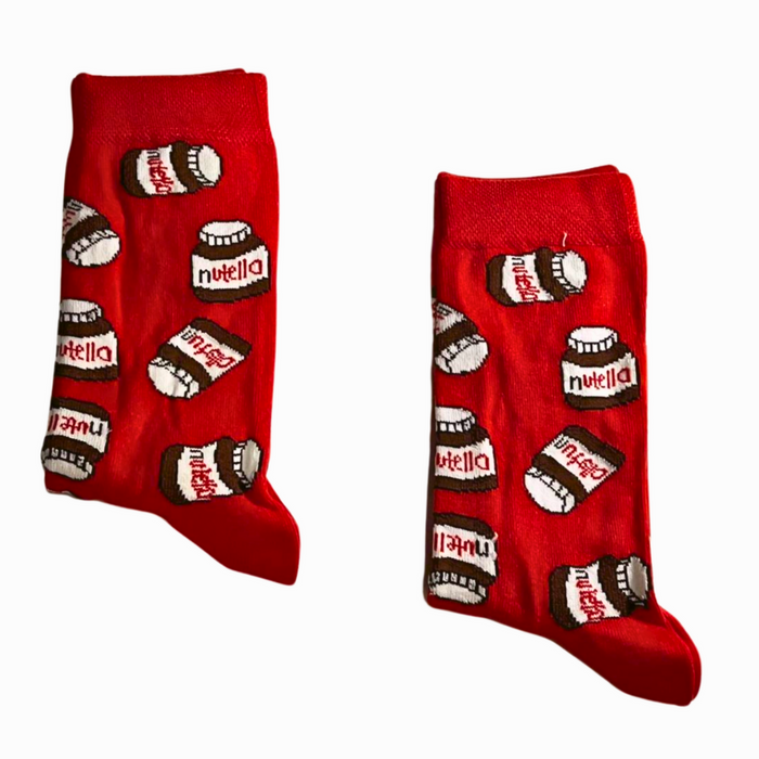 Red Nutella Socks