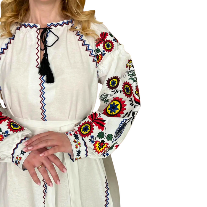 FEMELLE Embroidered & Tasseled Dress فستان فيميل مطرز ومزخرف بالخرز