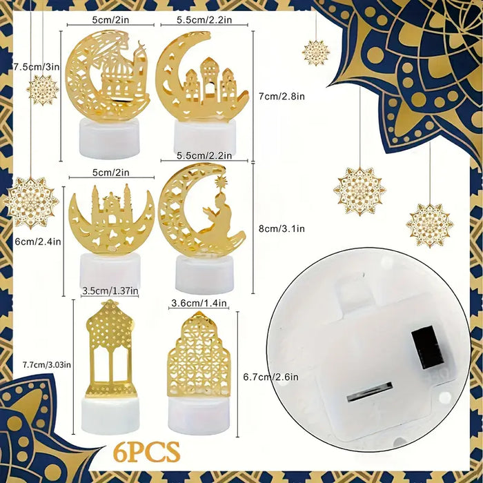 Glow Lantern Ramadan Lights - Set of 6