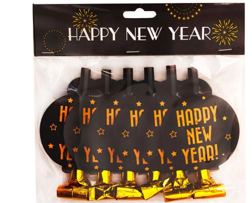 Happy New Year Air Blaster Set of 6