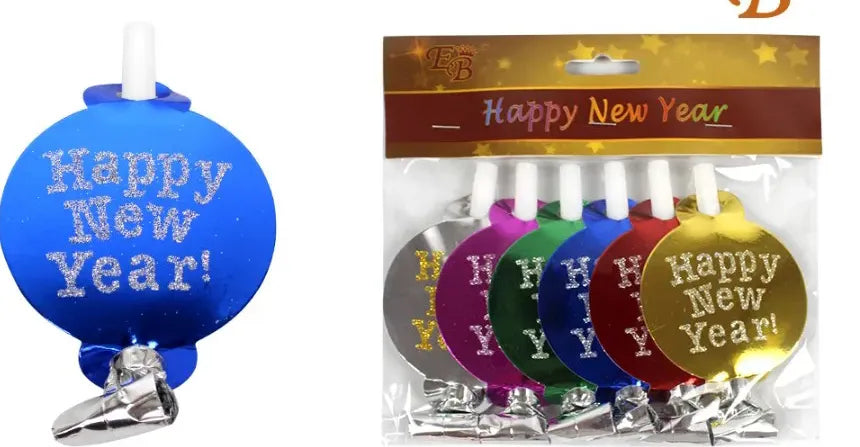 Happy New Year Air Blaster Set of 6