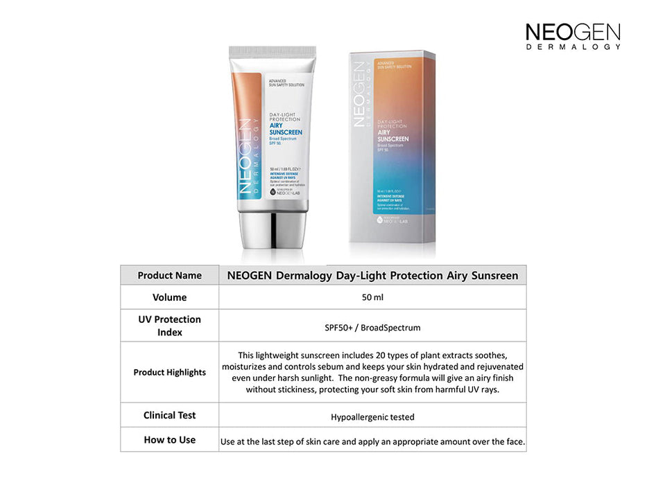 Neogen Dermatology Day Light Protection Airy Sunscreen 50ML