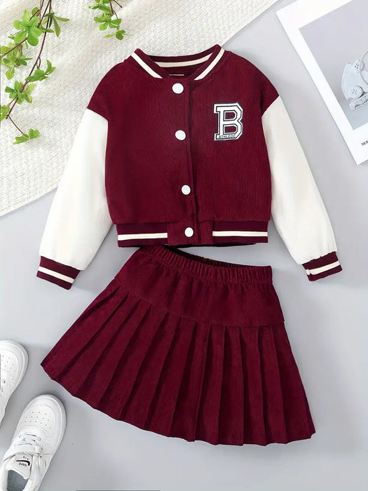 Casual Girls' Varsity Outfit Set