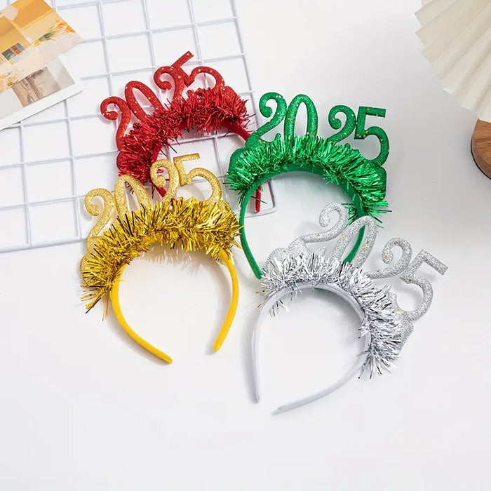 2025 New Year's Headbands Set of 4