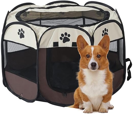 Portable Pet Playpen Foldable for Indoor & Outdoor