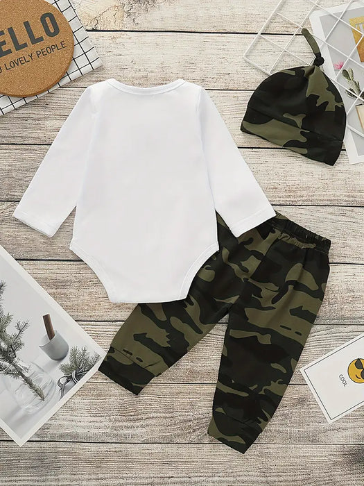 Camo Baby Boy Romper Set