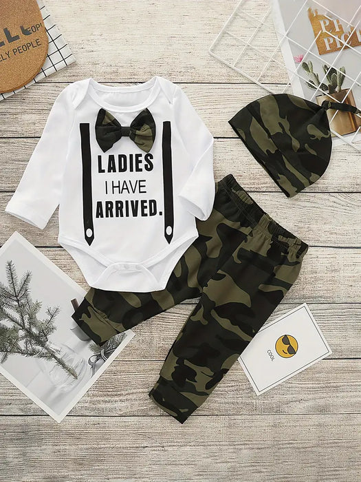 Camo Baby Boy Romper Set