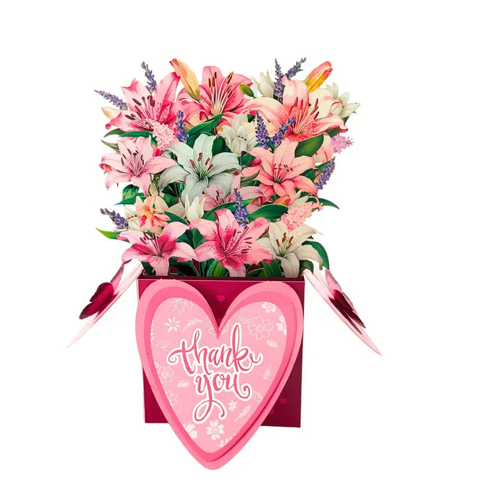 "Best Mom Ever" Lily 3D Pop-Up Greeting Card