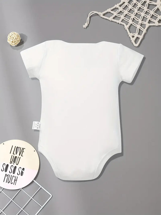 "I May Be Small" White Baby Romper