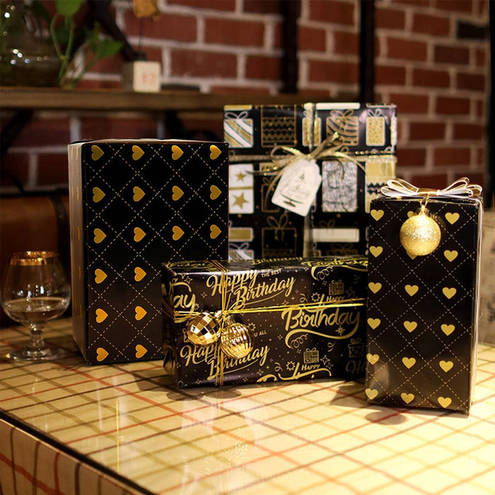 Golden Luxe Gift Wrap 2pcs Set