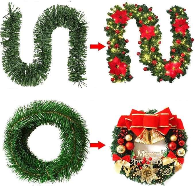 Christmas Non-Lit Soft Garland 15 m