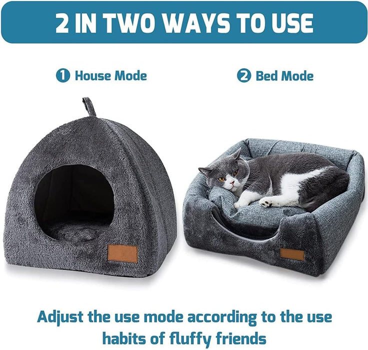 Cat House 2 in 1 Foldable Pet Bed