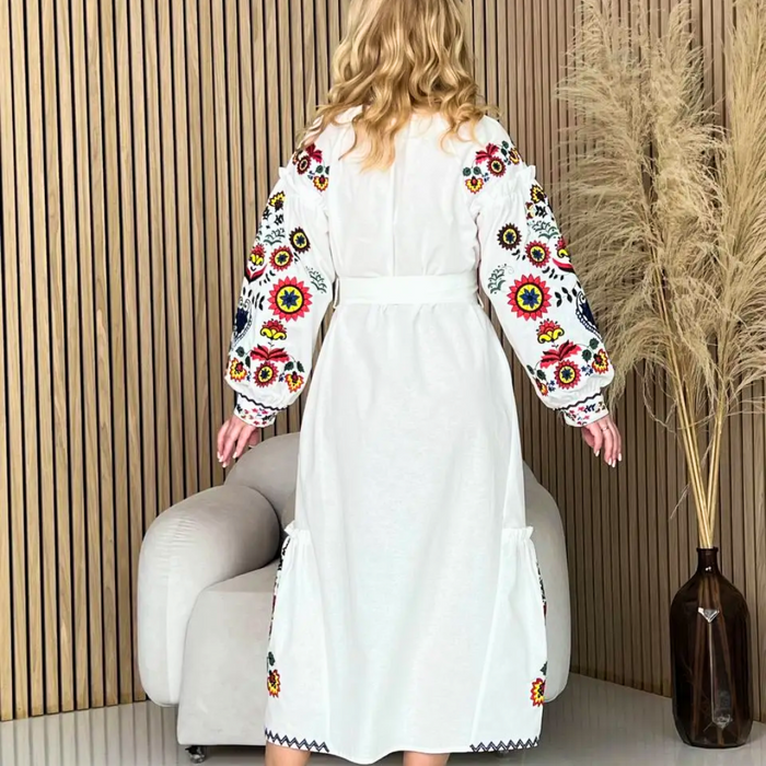 FEMELLE Embroidered & Tasseled Dress فستان فيميل مطرز ومزخرف بالخرز