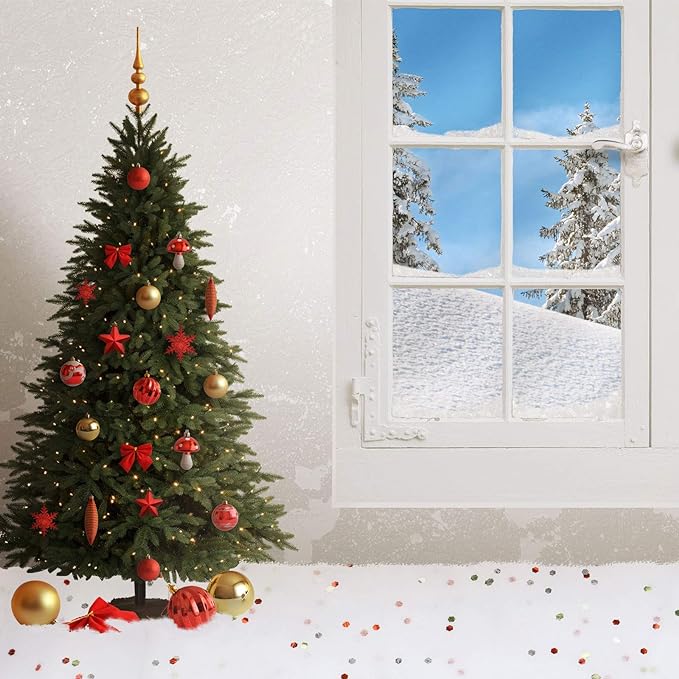 Christmas Glittered Snow Decor