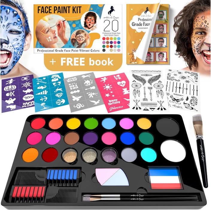 ADIS & GUYS Face Paint Party 20 Colors Kit