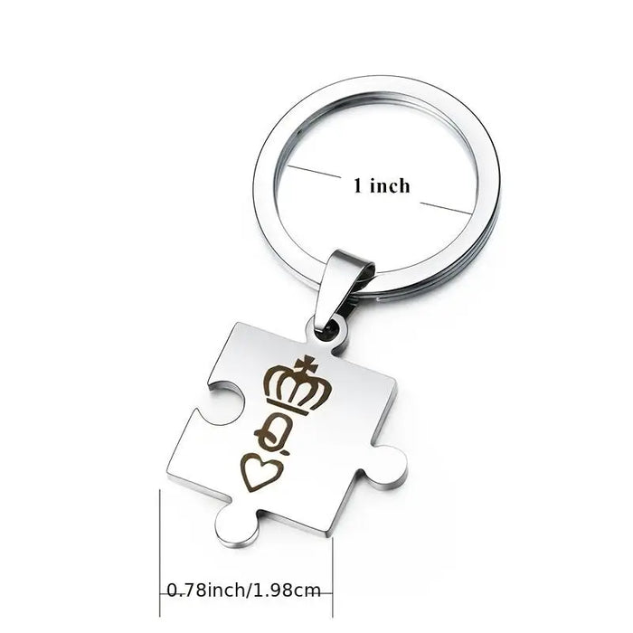 Royal Duo K & Q Keychain