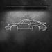 OLD PORSCHE 911 Metal Car Wall Art Decor