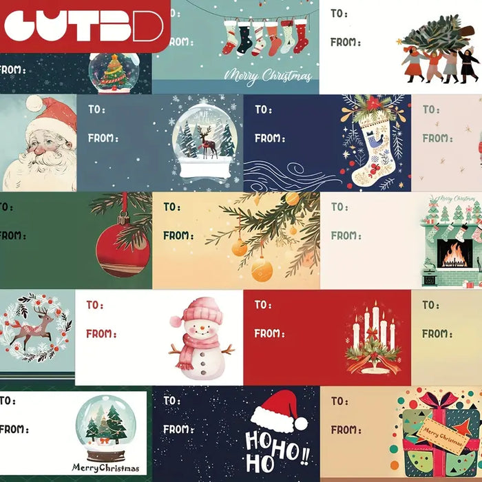 FestiveFun Christmas Stickers 20pcs Pack