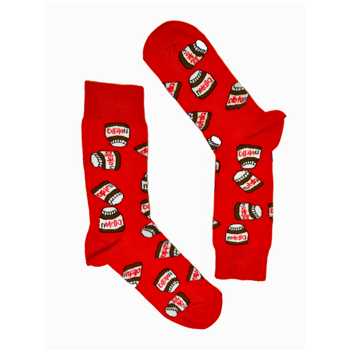 Red Nutella Socks