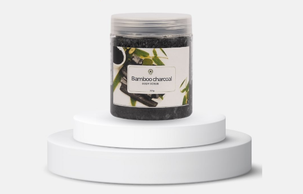 Organic Bamboo Charcoal Body Scrub