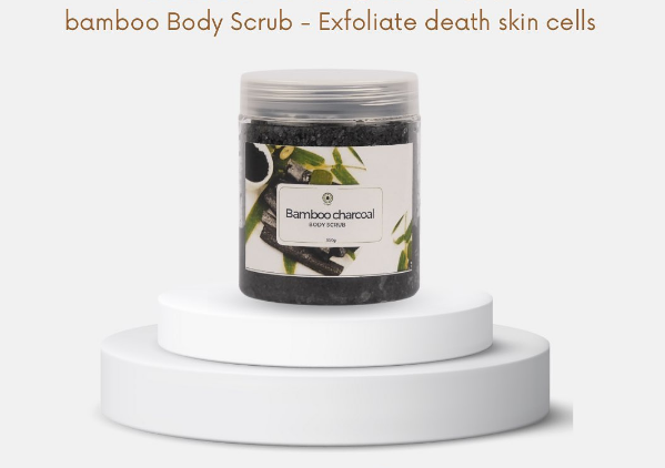 Organic Bamboo Charcoal Body Scrub