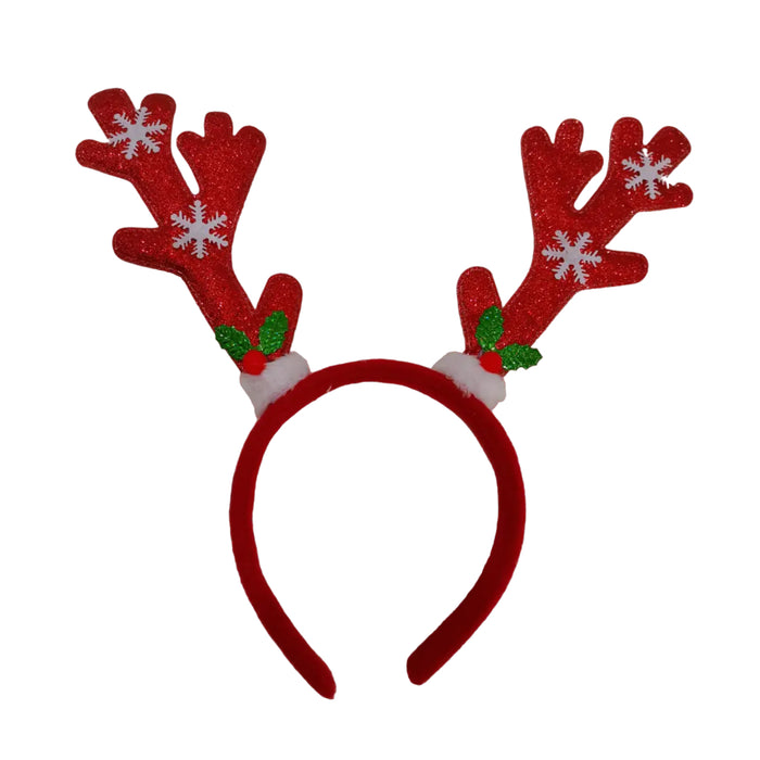 Christmas Reindeer Glitter Headband