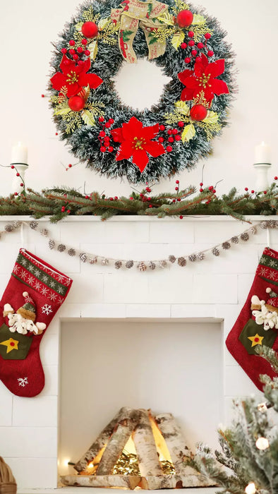 Red Berry Christmas Wreath Decor