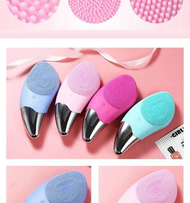 Mini Electric Silicone Facial Cleaner Beauty Device