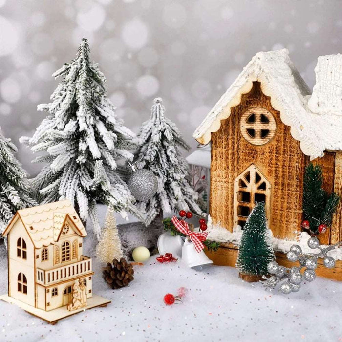 Christmas Glittered Snow Decor