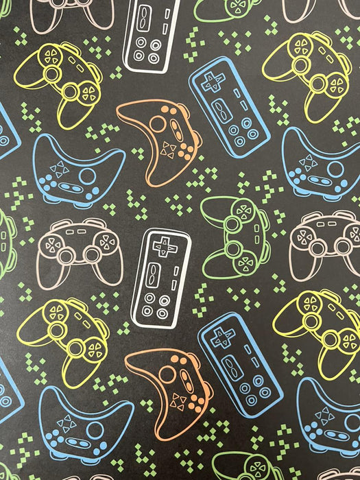 Game Console Themed Wrapping Paper 2pcs