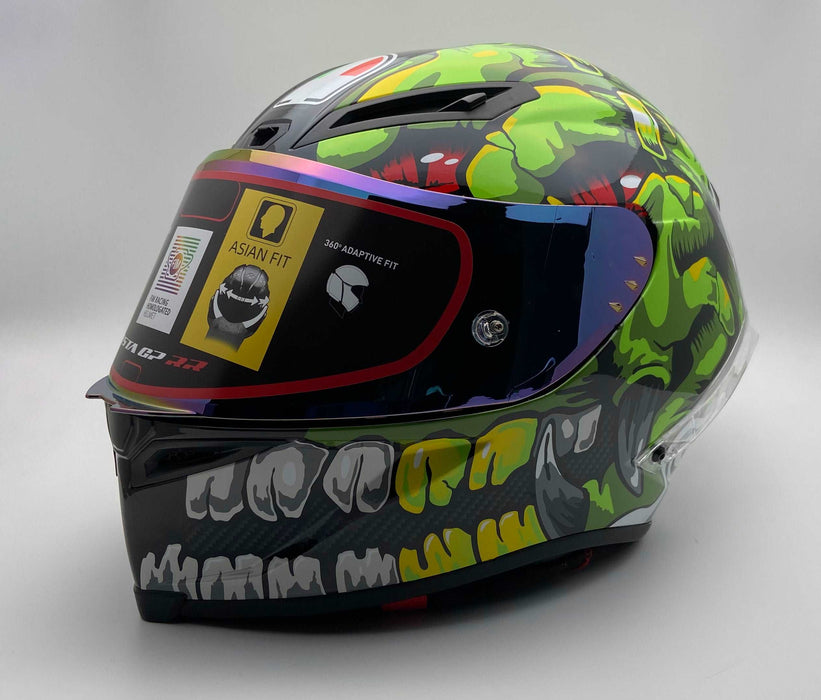 Green Raptor Motorsport Helmet