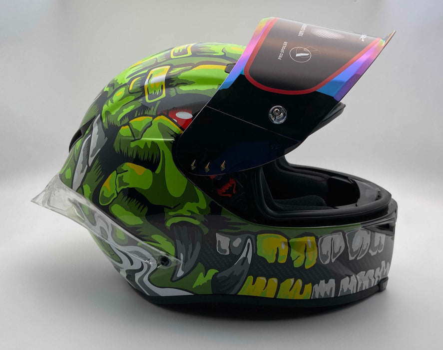 Green Raptor Motorsport Helmet