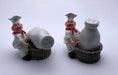 Fat Chef Salt & Pepper  Shaker with Basket Holder home kitchen