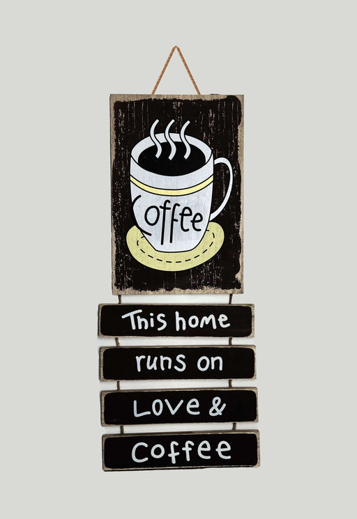 Coffee Rustic wooden Hanging Wall Sign for kitchen home