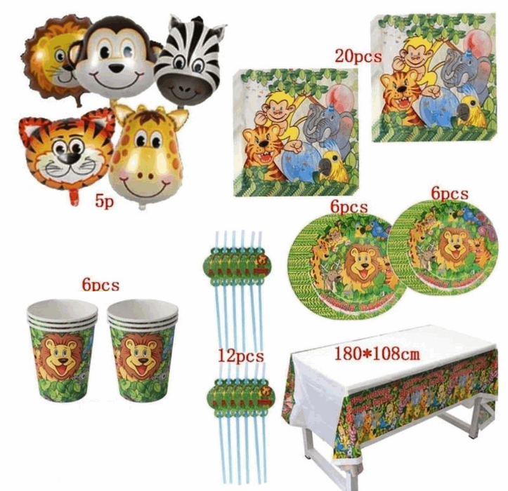 Jungle Animals  Birthday Party Decoration