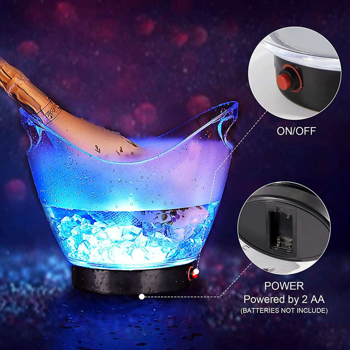 Led Lighted Bottle Bucket