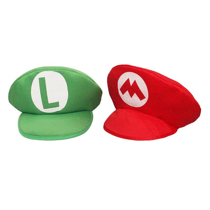 Mario Bros Baseball Cap with Mustache for Birthday Party