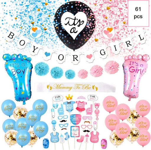 Gender Reveal B Party Decoration  Boy or Girl