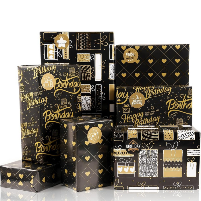 Golden Luxe Gift Wrap 2pcs Set