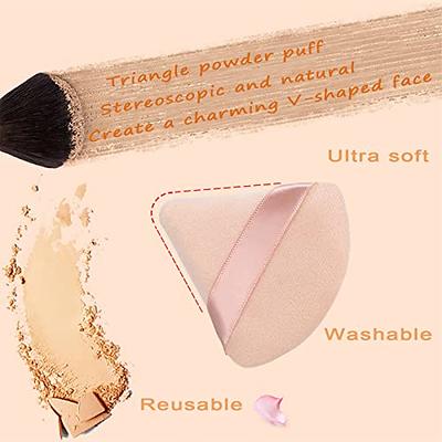 Apricot Velvet Cosmetic Powder Puff Set - 5 pcs