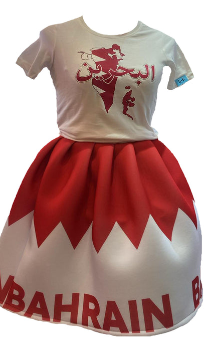 Customized International Day Outfit - Shirt & Skirt Set زي اليوم الدولي المخصص - طقم قميص وتنورة