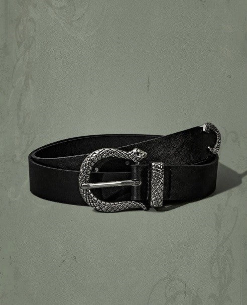 Snake Metal Black Belt